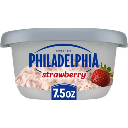 Philadelphia Strawberry Cream Cheese Spread, 7.5 oz Tub